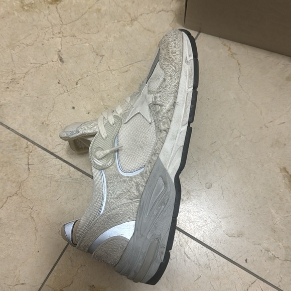 Running Dad Star Mens shoe size 43 (10) US White/Silver - Picture 7 of 16